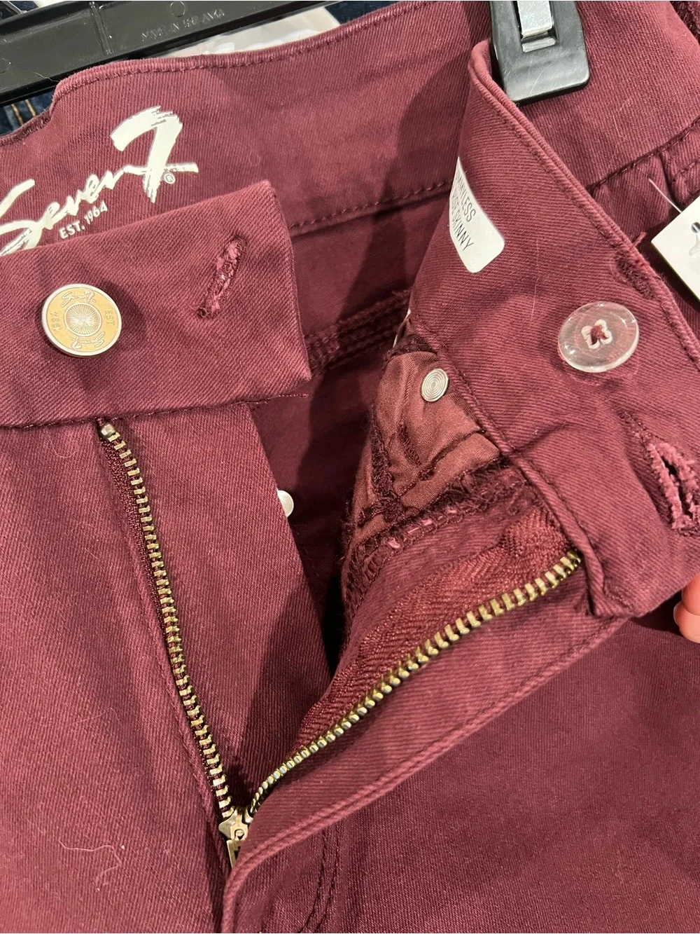 Seven7 Tummy Less Skinny Jean Size 8 - Picture 6 of 8